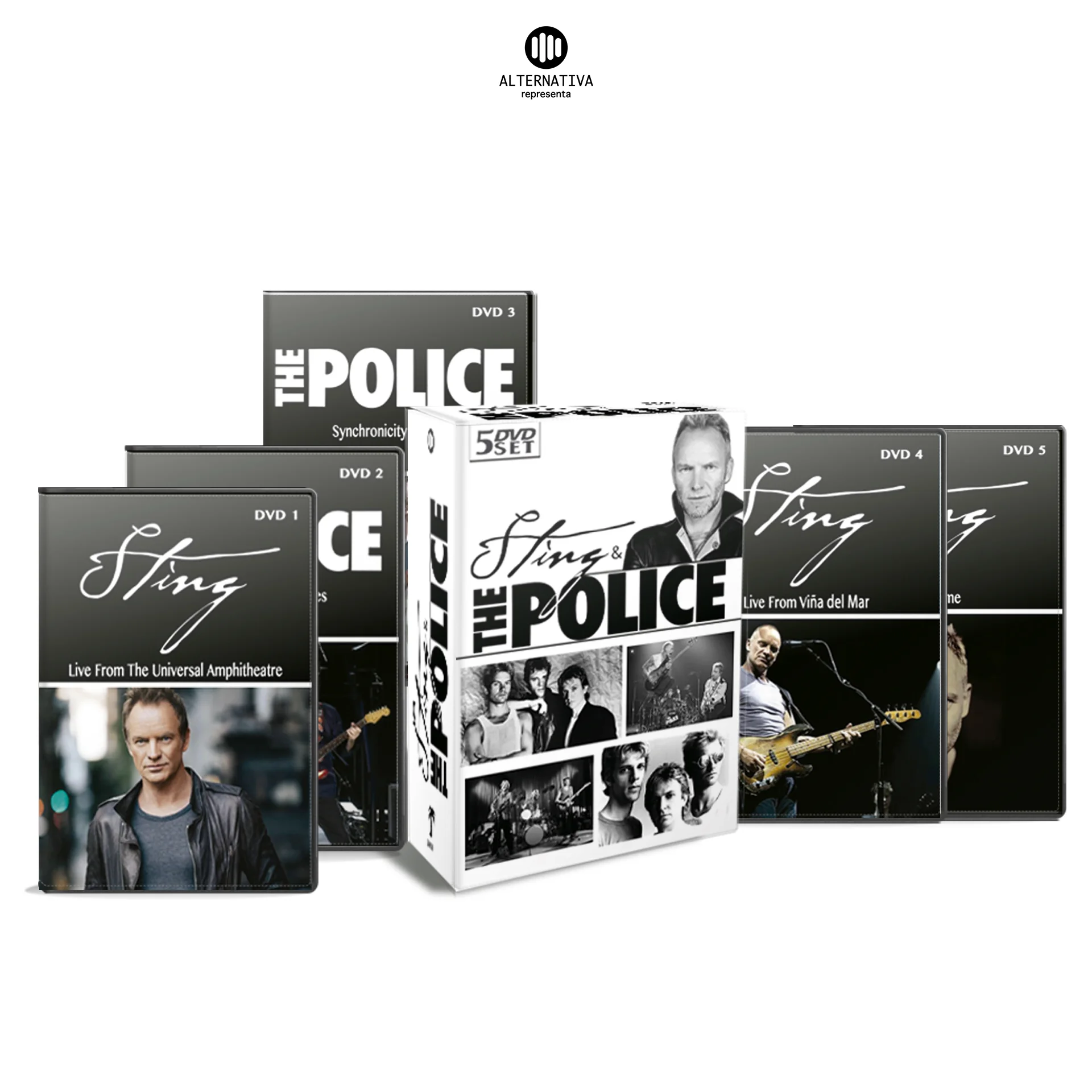 Sting & The Police (5 DVD'S)